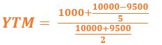 formula for calculating YTM