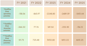 Capri Global Capital -Cashflow