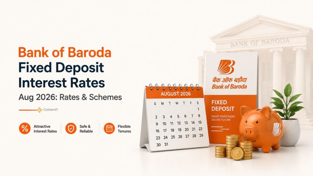 Bank of Baroda Fixed Deposit August