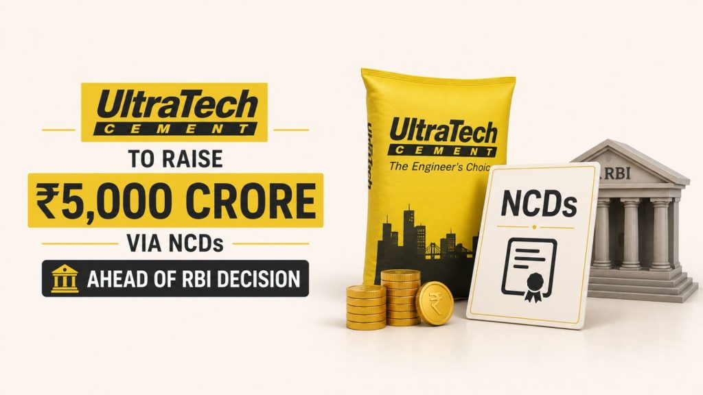 Ultratech Cement to raise 5000 cr via NCDs