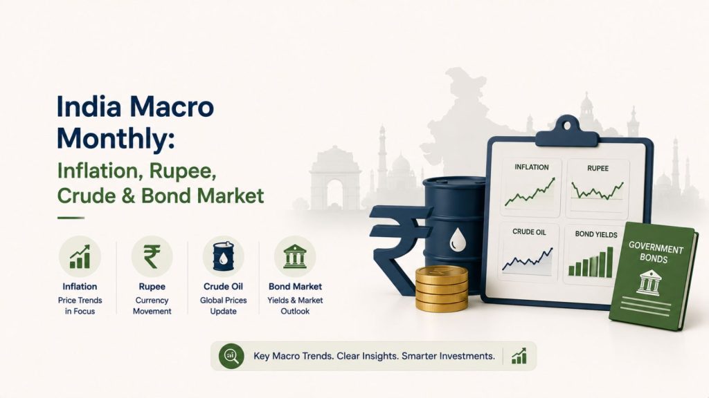 India Macro Monthly Inflation, rupee, Crude Oil, and bond market